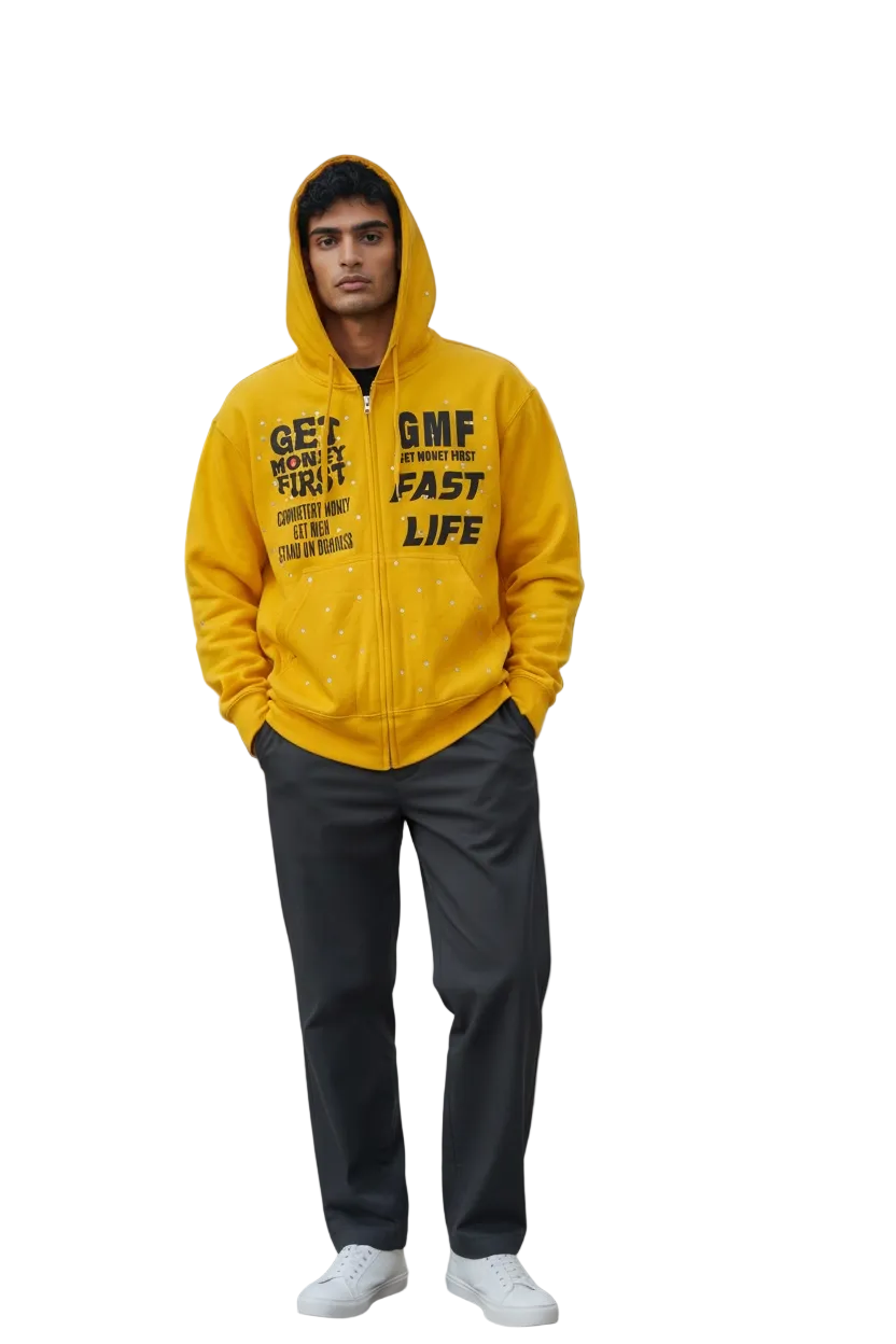 Get Money First Hoodie(yellow)