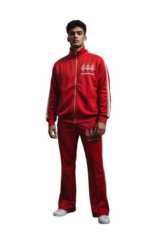 Red Cash Money Only Tracksuits