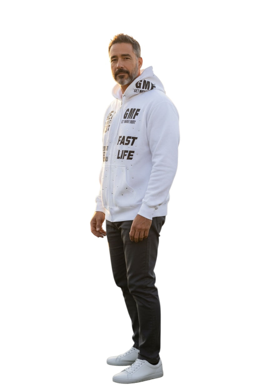 Get Money First Hoodie(white)