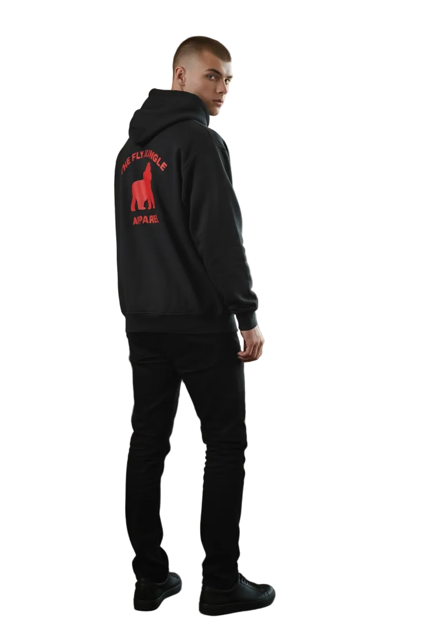 The Fly Jungle Hoodie(navy&red)