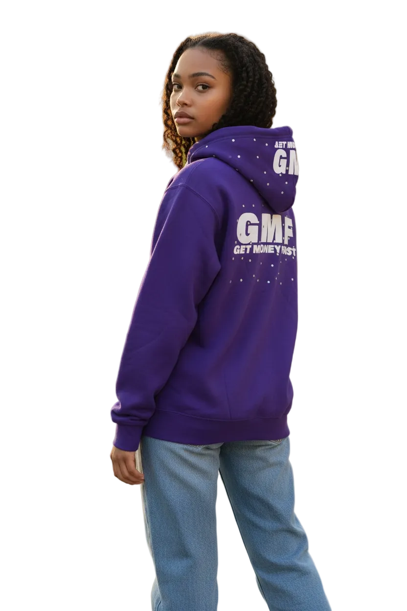 Get Money First Hoodie(purple)