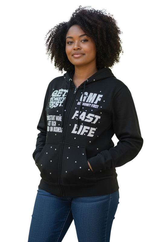 Get Money First Hoodie (black)